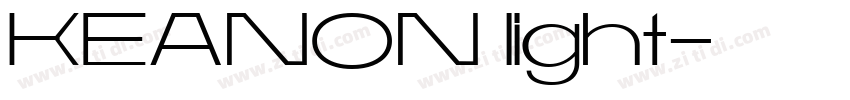 KEANON light字体转换